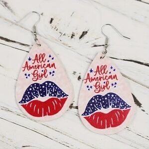 All American Girl, Independence Day, Lip Earrings